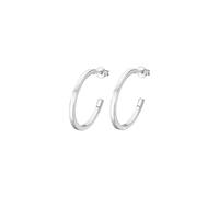 LOTUS SILVER Aros de Plata Mujer LP3203-4/2 - Pendientes Mujer Plata de ley 925 - Ligeros, Cómodos y Resistentes - Cierre Seguro de Presión - Hoops - Argollas de Plata