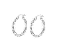 LOTUS SILVER Aros de Plata Mujer LP3278-4/1 - Pendientes Mujer Plata de ley 925 - Ligeros, Cómodos y Resistentes - Cierre Seguro de Clip - Hoops - Argollas de Plata