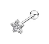LOTUS SILVER Piercing Oreja LP3368-9/1 Plata de Ley 925 Estrella