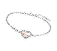 Lotus Silver Pulsera Dama Corazones Zafiros Circonia 925 Plata LP1856-2-1