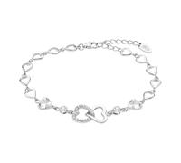 LOTUS SILVER Pulsera Plata Mujer LP3093-2/1 de Primera Ley 925 ml Corazones - Sofisticado Brazalete con Pulido y Acabado Refinado - Regalo de Cumpleaños - Aniversario - Ocasiones Especiales