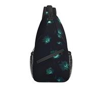 Lotus Sling Bag Casual Crossbody Flower Shoulder Bag Mochila Chest Daypack para Playa al Aire Libre