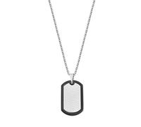 LOTUS STYLE Cadena Acero Inoxidable Hombre de 316l Colgante Placa
