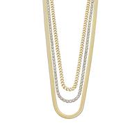 LOTUS STYLE Collar Dorado Mujer con Gargantilla Acero Inoxidable - Colgante de Acabado Brillo - Resistente al Agua LS2342-1/2 - Choker - Regalo de Cumpleaños, Aniversario, San Valentín, Madre y más