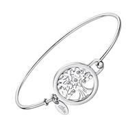 LOTUS STYLE Pulsera Acero Inoxidable Mujer LS2014-2/3 Árbol de la Vida - Sofisticado Brazalete con Pulido y Acabado Refinado 6,46 cm - Regalo de Cumpleaños - Aniversario - Ocasiones Especiales
