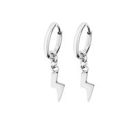 Lotus , Pendientes De Aro Men S Earrings Ls2228 4 1 Rayo Hombre, Plata, Única