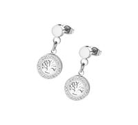 LOTUS STYLE Pendientes LS1869-4/1 Rainbow Acero inoxidable 316l Arbol vida Mujer
