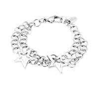 LOTUS STYLE Pulsera Acero Inoxidable Mujer LS1626-2/1 Estrella - Sofisticado Brazalete con Pulido y Acabado Refinado 186.00 mm - Regalo de Cumpleaños - Aniversario - Ocasiones Especiales