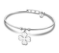Lotus Style Pulsera mujer acero inoxidable LS2015-2/1 - Trébol 4 hojas, amuleto, 6,1 cm