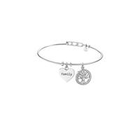 LOTUS STYLE Pulsera Acero Inoxidable Mujer LS2036-2/3 Corazón - Sofisticado Brazalete con Pulido y Acabado Refinado 6,46 cm - Ideal para Regalo de Cumpleaños - Aniversario - Ocasiones Especiales