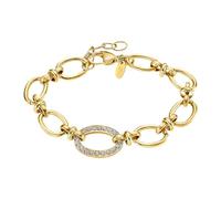 LOTUS STYLE Pulsera Acero Inoxidable Mujer LS2360-2/1 - Sofisticado Brazalete con Pulido y Acabado Refinado - Pulsera Dorada 20,3 cm - Regalo de Cumpleaños - Aniversario - Ocasiones Especiales