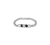 LOTUS STYLE Pulsera Hombre Acero Inoxidable 316L Brazalete de Diseño Sofisticado, Confortable y Resistente al Agua - Pulseras Hombre - Plateada 210.00 mm LS2104-2/2 - Ideal para Regalo