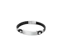 LOTUS STYLE Pulsera Hombre Acero Inoxidable 316L Brazalete de Diseño Sofisticado, Confortable y Resistente al Agua - Pulseras Hombre - Negra 208.00 mm LS2103-2/2 - Regalo de Cumpleaños, Día del Padre