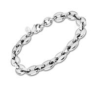 LOTUS STYLE Pulsera Hombre Acero Inoxidable 316L Brazalete de Diseño Sofisticado, Confortable y Resistente al Agua - Cadena - Pulseras Hombre - Plateada 212.00 mm LS2140-2/1 - Ideal para Regalo