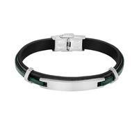 LOTUS STYLE Pulsera para hombre LS2400-2/2 Acero inoxidable 316L Negra 225 mm Resistente al agua