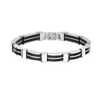 LOTUS STYLE Pulsera Hombre Acero Inoxidable 316L Brazalete de Diseño Sofisticado, Confortable y Resistente al Agua - Pulseras Hombre - Negra 215.00 mm LS1878-2/3 - Regalo de Cumpleaños, Día del Padre
