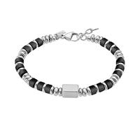 LOTUS STYLE Pulsera Hombre Acero Inoxidable 316L Brazalete de Diseño Sofisticado, Confortable y Resistente al Agua - Pulseras Hombre - Plateada 210.00 mm LS2448-2/2 - Ideal para Regalo