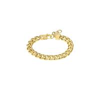 LOTUS STYLE Pulsera Hombre Acero Inoxidable 316L Brazalete de Diseño | Sofisticado, Confortable y Restistente al Agua, Cadena Dorada, Pulseras Hombre 218.80 mm LS2215-2/1, Ideal para Regalo