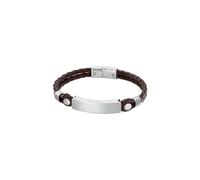 LOTUS STYLE Pulsera Hombre Acero Inoxidable 316L Brazalete de Diseño Sofisticado, Confortable y Resistente al Agua - Pulseras Hombre - Marrón 208.00 mm LS2103-2/1 - Ideal para Regalo