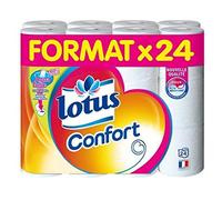 LotusConfort Toilet Paper 2-Ply Pink 24 Rolls