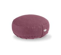 Lotuscrafts Cojín Meditación Yoga Lotus - Altura 10 cm - Relleno de Espelta - Cubierta en Algodón Lavable - Zafu Redondo para Suelo - Meditation Cushion - Certificado Gots