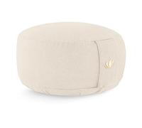 Lotuscrafts Cojín Meditación Yoga Lotus - Altura 15 cm - Relleno de Espelta - Cubierta en Algodón Lavable - Zafu Redondo Para Suelo - Meditation Cushion - Certificado Gots
