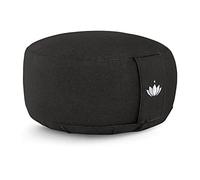 Lotuscrafts Cojin Meditacion Yoga Lotus - Altura 15 cm - Relleno de Espelta - Cubierta en Algodon Lavable- Zafu Meditación - Cojin Suelo Redondo - Cojin Yoga - Meditation Cushion - Certificado Gots