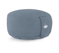 Lotuscrafts Cojín Meditación Yoga Lotus - Altura 15 cm - Relleno de Espelta - Cubierta en Algodón Lavable - Zafu Redondo Para Suelo - Meditation Cushion - Certificado Gots
