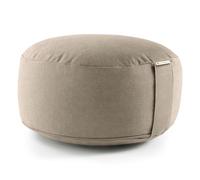 Lotuscrafts Cojin Meditacion Yoga LOTUS - Altura 15 cm - Relleno de Espelta - Cubierta en Algodon Lavable- Zafu Meditación - Cojin Suelo Redondo - Cojin Yoga - Meditation Cushion - Certificado GOTS