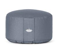 Lotuscrafts Cojin Meditacion Yoga Lotus - Altura 20 cm - Relleno con Cáscaras de Espelta - Cubierta en Algodon Lavable - Cojin Suelo Redondo - Cojin Yoga - Meditation Cushion - Certificado Gots