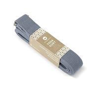 Lotuscrafts Correa de yoga - 100% algodón (KBA) - para un mejor estiramiento - para principiantes y avanzados - Correa de yoga con cierre de metal [250 x 3,8 cm]