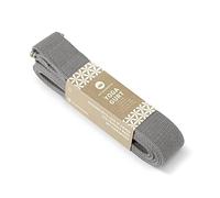 Lotuscrafts Correa de yoga - 100% algodón (KBA) - para un mejor estiramiento - para principiantes y avanzados - Correa de yoga con cierre de metal [250 x 3,8 cm]