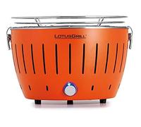 LotusGrill - Barbacoa compacta en 6 colores, Naranja mandarina.