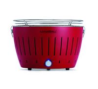 LotusGrill Classic Rojo Fuego Vegetal Barbacoa de Mesa Raucharm Conexión USB