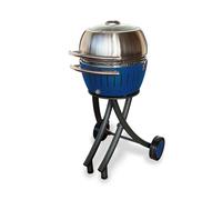 LotusGrill XL Set De Parrilla De Jardín Azul Profundo - Carrito Con Tapa XL