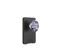 LotusWhite Vibrant Aesthetic White Lotus Stained Glass Aqua PopSockets PopWallet para MagSafe