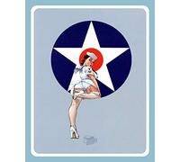 Lotusworld Pin Up Girl - Placa metálica para chica de Estados Unidos, diseño de marinero americano, 20 x 30 cm