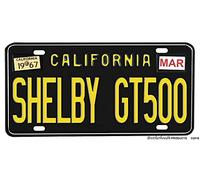 Lotusworld Placa de matrícula de aluminio California Shelby GT500 Novedad 15,2 x 30,48 cm