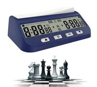 Lotvic Reloj de ajedrez profesional, pantalla digital multifunción, temporizador de ajedrez con función de cuenta regresiva y retardo, juego de mesa electrónico para casa y torneos, para 2 jugadores