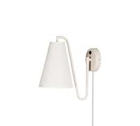 Globen Lighting Lámpara de pared Lou Bouclé blanco-beige