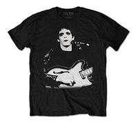 Lou Reed - Camiseta Bleached Fotografía de Algodón para Adultos Unisex (XL) (Negro)