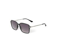 Loubsol Gafas de Sol para Hombre Negro Mate y Plateado