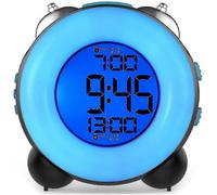 Loud Alarm Clock for Heavy Sleepers with Optional Alarm Dual Alarm Setting Snooze Function(full Body Blue)