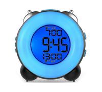 Loud Alarm Clock for Heavy Sleepers with Optional Alarm Dual Alarm Setting Snooze Function(full Body Blue)(exwo)