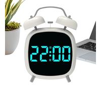 Loud Bedroom Alarm Clock with LED Light, Portable Noise Machine for Home, Outdoor, Classroom, Nursery, Bathroom, Kitchen, Living Room, Bed Time