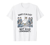 Loud Cheer Mom Goose Not Tonto Enough Funny Camiseta gráfica económica, Hombre, Blanco, L