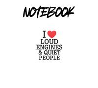 Loud Engines Quiet People Journal: Funny Car Guy Lined Notebook for Hot Rod, Muscle Car and Engine Lovers