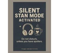 LOUD INSIDE: Silent Stan Mode Activated: A quiet notebook for soft stans, deep thoughts & comeback feelings - wide ruled, grey scale lines, 112 pages