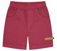 loud + proud Bermudas Light Twill Uni, de algodón orgánico, Certificado Gots, Rojo, 98-104