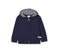 loud + proud Chaqueta con Capucha, Certificado Gots, Azul Marino, 122-128 Unisex niños